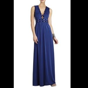 BCBGMAXAZRIA royal blue gown size M